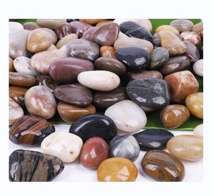 Natural Mix Color High Polish <strong>River</strong> <strong>Stone</strong> Pebbles Garden Decorations - Product Image 3