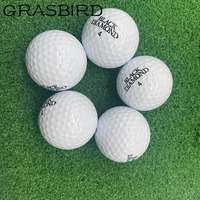 Balles de golf de tournoi en caoutchouc à deux couches avec logo personnalisé, dureté de compression 80-90, haute élasticité, distance durable