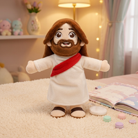 Jouets Squishy en Gros : Peluche Jésus à Porter sur l'Épaule, Poupée en Peluche Religieuse Chrétienne Douce, Mini Décoration, Cadeau pour les Croyants