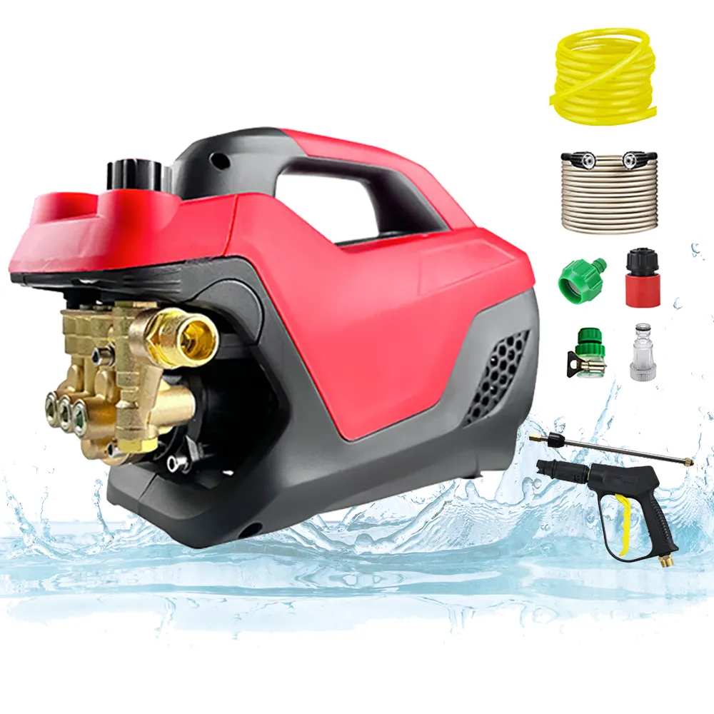 Auto Wassen Gereedschap Metalen Auto Wasmachine Druk Waterpistool Zwarte Wasmachine Hogedruk Carwash Reinigen