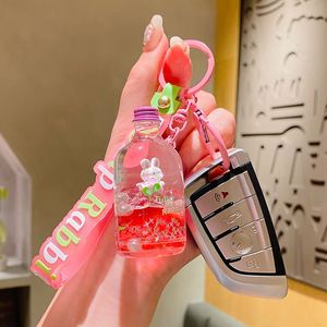 Creative Cartoon Swing Rabbit Key Chain Student <b>Bag</b> Pendant Personalized Fashion Quicksand Car Key Pendant Small <b>Gift</b> - Product Image 3