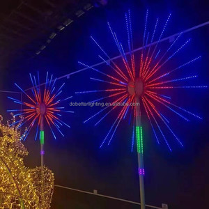 Đèn LED ngoài trời cỡ lớn hình pháo hoa Giáng sinh thông minh, làm phông nền sân khấu đám cưới, trang trí ánh sáng họa tiết Giáng sinh - Product Image 2