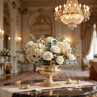 Arreglos Florales Metálicos de Lujo Creativos para Bodas, Centros de Mesa para Hoteles, Bares y Restaurantes - Venta al por Mayor; Decorativos