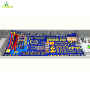 สวนแทรมโพลีน สนามเด็กเล่นแทรมโพลีนในร่ม สนามนินจ่าแทรมโพลีน - Product Image 3