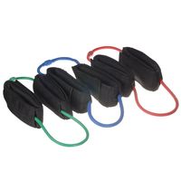Bande de Résistance Élastique avec Manchette Rembourrée pour la Cheville, Entraîneur de Saut, Tube à Boucle Multi-Niveaux de Résistance pour l'Agilité et la Force des Jambes