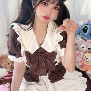 Disfraz de Sirvienta de Chocolate al por Mayor 2026, Disfraz de Sirvienta de <span class=keywords><strong>Café</strong></span>, Vestido <span class=keywords><strong>Lolita</strong></span>, Vestido <span class=keywords><strong>Lolita</strong></span> para Actuaciones Escénicas, Disfraz de Sirvienta, Estilo Chica Dulce - Product Image 6