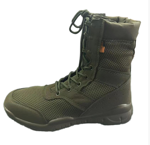 DF022 Olive Green Mesh Tactical <b>Hiking</b> <b>Boots</b> High Top Breathable Summer Men's Shoes - Product Image 2