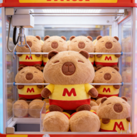 En gros, Jouets en peluche Capybara doux de 8 pouces, animaux en peluche, jouets pour enfants style dessin animé et anime, pour machine à griffes