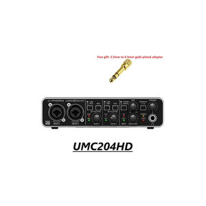 Grabación de tarjeta de sonido externa <span class=keywords><strong>2x4</strong></span>, interfaz USB de Audio/MIDI de 24 bits/192 kHz con preamplificadores de micrófono Midas UMC204HD - Product Image 5