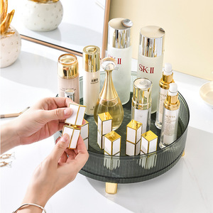 Rotating Kitchen <b>Spice</b> <b>Tray</b> Lazy Susan Storage Rack Multi Function Seasoning Organizer Tabletop Holder for Cooking - Product Image 4