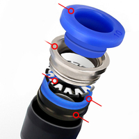 Vente en gros 4mm 6mm 8mm 10mm 12mm noir bleu blanc plastique pneumatique raccord de Tube One Touch
