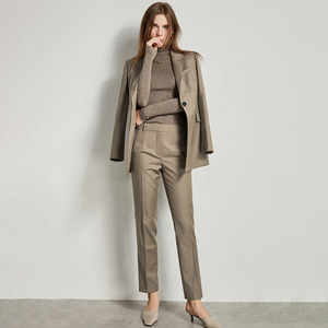 Traje de <span class=keywords><strong>Mujer</strong></span> JERMAR con Corte Personalizado en 3D, Traje de Negocios Elegante y Premium para Primavera y Otoño para Reuniones Formales - Product Image 1