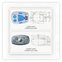 Ventilation de luxe pour autocar avec lampe de lecture LED et haut-parleur, compatible avec les accessoires intérieurs des bus Yutong, King Long, Higer