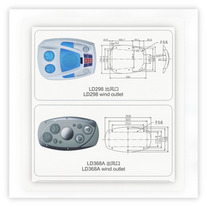 Ventilation de luxe pour autocar avec lampe de lecture LED et haut-parleur, compatible avec les accessoires intérieurs des bus Yutong, King Long, Higer - Product Image 1