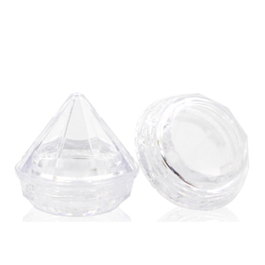 Pot de crème en forme de diamant de 5g Conteneur d'ombre à paupières Pot de poudre scintillante en forme de cône - Product Image 2