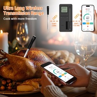 Thermomètre numérique sans fil rapide et précis pour viande, idéal pour la cuisson au barbecue, résistant à l'eau, accessoire de cuisine pour la maison et l'extérieur