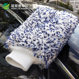 Gants de lavage de voiture en microfibre épais et double face, grande taille, absorbants - Product Image 2