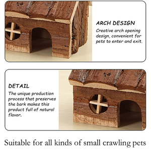 Natural De Madeira Pinho Guiné Porcos Ratos Chinchilas Acessórios Exercício Coelho Coelhos Brinquedos De Madeira Casa Hamster Casa - Product Image 2