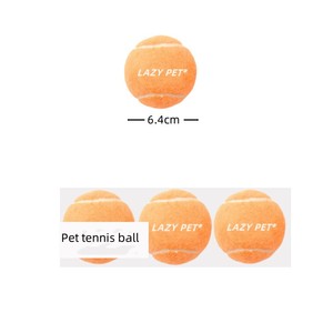 JXANRY <span class=keywords><strong>Instagram</strong></span> Hot <span class=keywords><strong>Toy</strong></span> <span class=keywords><strong>Dog</strong></span> Cat juguete Vocal pelota de tenis dientes resistentes a mordeduras viaje de entrenamiento de perros grandes y pequeños - Product Image 4