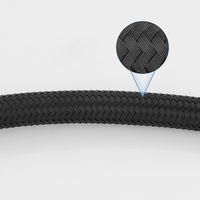 Tuyaux de plomberie de cuisine tressés en nylon 12,5 mm F1/2*F3/8, connecteurs flexibles modernes pour alimentation en eau, raccords chromés