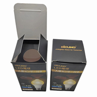 Emballage personnalisé écologique pour ampoules LED, boîtes pliables en papier, ampoules à détecteur de mouvement, boîtes de vente au détail avec languette de suspension pour produits électroniques
