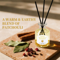 Diffuseur de parfum en cristal à roseaux de luxe personnalisable de haute qualité à étiquette privée pour la maison et le bureau