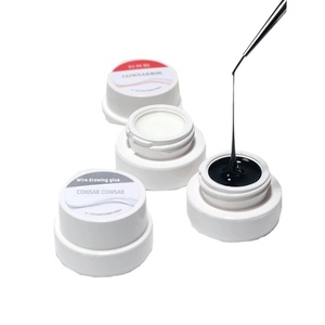 2024 New Nail Art UV Gel Stretch Pull Special Nail <b>Painting</b> Glue in Black and White Shop Exclusive - Product Image 1