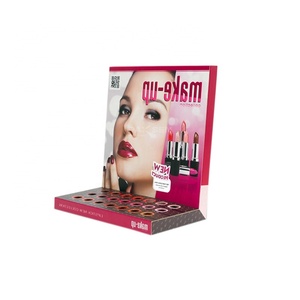 ชั้นวางเครื่องสำอางแบบตั้งโต๊ะพิมพ์ลายตามสั่ง ทำจากกระดาษลูกฟูก สำหรับลิปสติก - Product Image 3