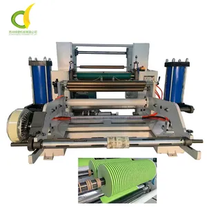 Golfkarton Kraftpapier Roll Terugspoelen En Snijmachine Papier Core Roll Cutter Slitter Machines