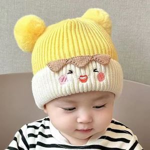 Winter 100% Cotton <b>Knitted</b> Beanie <b>Hat</b> for Toddler Cute Cartoon Bunny Bucket Cap for Outdoor Ear Protection - Product Image 2