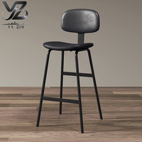 Yazhi Style industriel moderne tabouret haut sac souple dossier fer chaise de Bar pour salon Simple ménage chaise de Bar