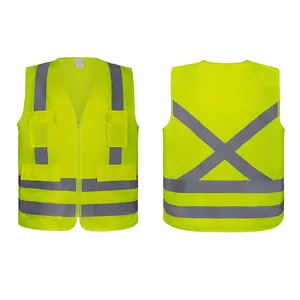 S-5XL phản quang an toàn quần áo colete refletivo Com bolso cá nhân xây dựng vest khả năng hiển thị cao làm việc an ninh phản chiếu