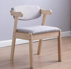 <span class=keywords><strong>Chaise</strong></span> <span class=keywords><strong>de</strong></span> salle à manger entièrement en bois massif, <span class=keywords><strong>chaise</strong></span> à dossier avec accoudoirs pour table à manger à domicile, bureau <span class=keywords><strong>de</strong></span> <span class=keywords><strong>travail</strong></span> et bureau d'étude pour étudiants - Product Image 6