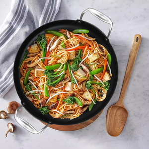 Bandeja para asar de acero al carbono de 13 pulgadas para pretemporada comercial, bandeja para hornear de 2,5mm de grosor para paella, barbacoa, otros usos de cocina - Product Image 1