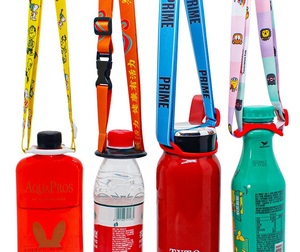 สายคล้องคอปรับได้สำหรับขวดน้ำและแก้วเบียร์ ทำจากโพลีเอสเตอร์ พิมพ์ลายซิลค์สกรีนแบบออฟเซ็ต พร้อมตะขอเกี่ยว - สินค้าโปรโมชั่น - Product Image 4