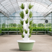 Système de tour de plantation verticale pour serre - Étagère de culture hydroponique pour plantation à haute densité