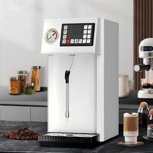 Machine à café automatique commerciale et distributeur d'eau chaude avec <span class=keywords><strong>mousseur</strong></span> à vapeur pour la préparation de cappuccino et de thé au lait - Product Image 4