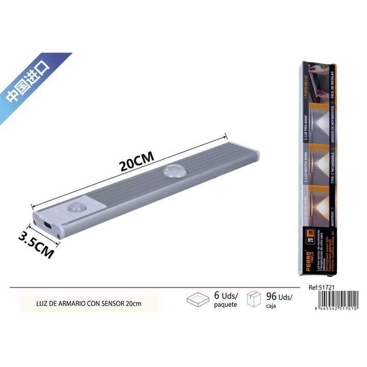 Closet light with sensor 20 cm - Electronics and lamps