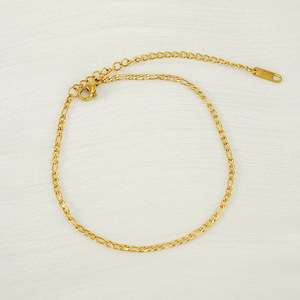Zogxin Figaro Chain Anklet Stainless Steel Gold Color Women Fashion Party Jewelry Foot Ornament - Product Image 2