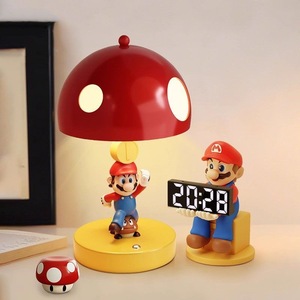 Mario Mushroom Lamp Warm Light Tricolor Tap <b>Control</b> <b>USB</b> Power Night Light For Kids Bedroom Desktop Decoration - Product Image 3