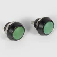 Interrupteur momentané en métal de 12 mm, NO 3A, en acier inoxydable, étanche IP65, bouton poussoir pour démarrage automobile