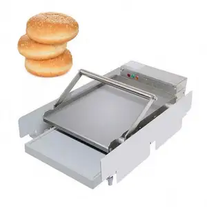 Máquina de salsas al mejor precio sobre pan de hamburguesa tostadora de pan de hamburguesa vertical con el precio más barato