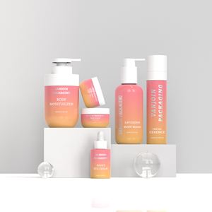 Botellas de loción de plástico personalizables de lujo al por mayor, frascos y pulverizadores de niebla para marcas de cosméticos, conjunto de embalaje de lujo para el cuidado de la piel - Product Image 1