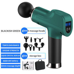 Hochwertige handgeführte professionelle <span class=keywords><strong>8</strong></span>-Kopf-Massagegerät Körper-Muskel-Massage elektrische Faszienpistole - Product Image 3