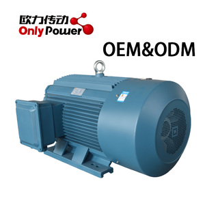 มอเตอร์เหนี่ยวนำแบบอะซิงโครนัสสามเฟสสำหรับอุตสาหกรรม รุ่น YEH-315 IE2 กำลังไฟ 55KW 110KW 132KW 160KW 185KW 200KW 220KW 50HZ/60HZ เสียงรบกวนต่ำ - Product Image 1