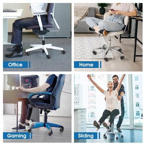 Rueda universal silenciosa de 2 pulgadas para <span class=keywords><strong>silla</strong></span> de oficina, rueda giratoria de <span class=keywords><strong>alta</strong></span> resistencia, reemplazo de ruedas para muebles, rodillo de goma con freno - Product Image 3