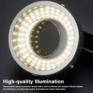 IFixes IL37 Microscopio Sistema óptico polarizado Anillo de iluminación LED Luz 96PCs Cuentas de luz LED Microscopio Luces deslumbrantes - Product Image 3