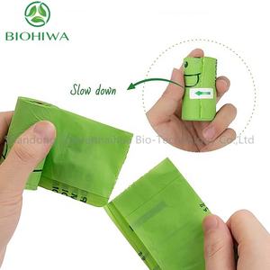 애완 동물 배설물 9x13 "친환경 바이오 분해성 개 옥수수 전분 퇴비성 생분해 성 똥 가방 - Product Image 2