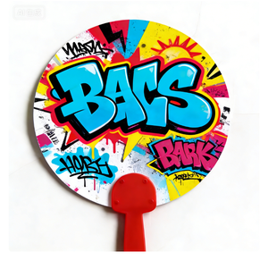 מניפת יד מתקפלת מפלסטיק לקידום מכירות של AI-MICH עם הדפס לוגו מותאם אישית, מתנה לאירועים ופרסום - Product Image 5