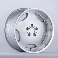 Rueda de Aleación para Automóvil de Pasajeros con Diseño Cóncavo Flow Forming, Mercedes-C63 W124 W126, 17-19 Pulgadas, 5x112, Acabado Plateado Escalonado